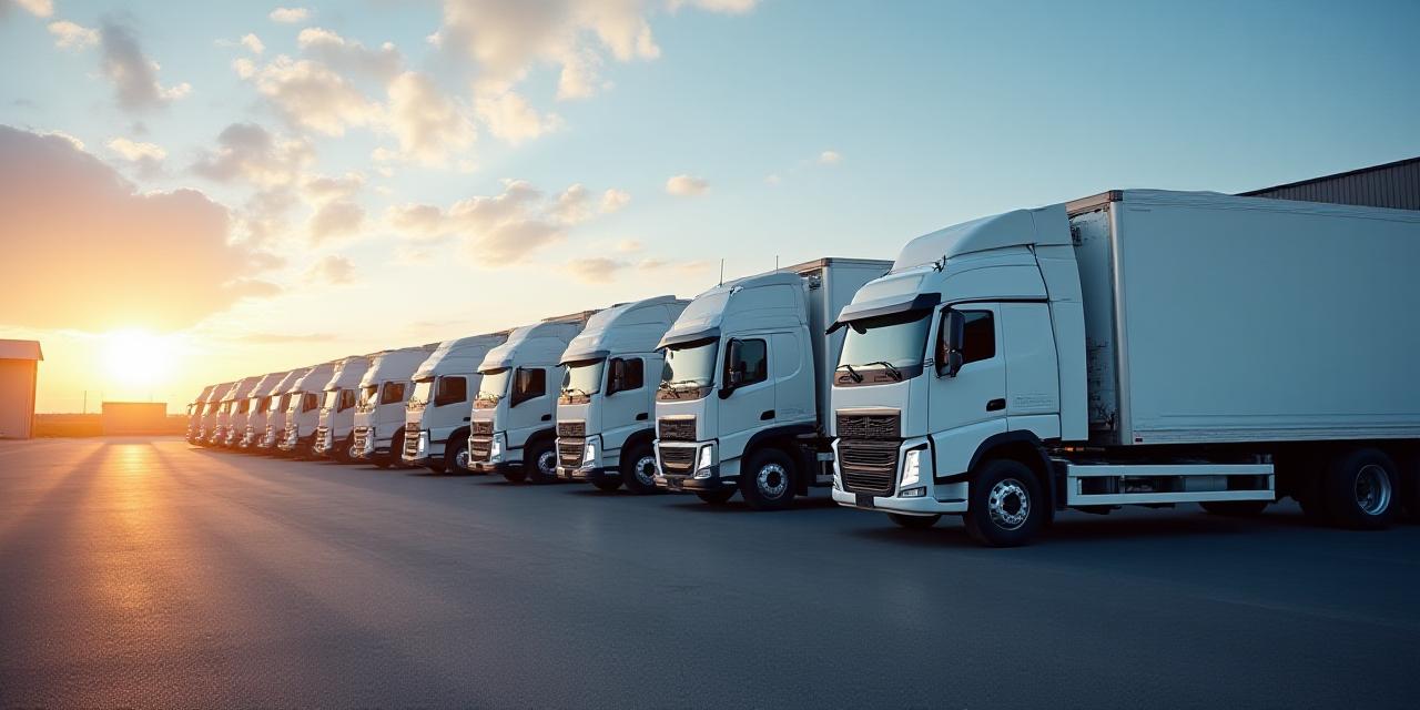 Cloud Moon Supply Chain CO., Inc heavy-duty haulage fleet lined up in a modern terminal